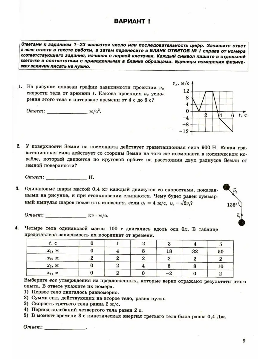 Экзамен ЕГЭ 2023. Физика. 14 вариантов. Типовые варианты