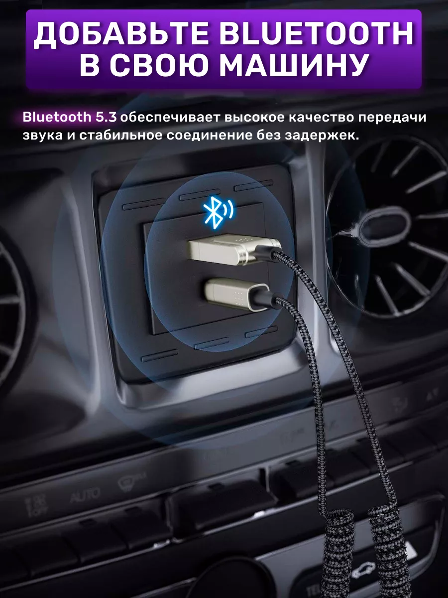 Блютуз адаптер в машину Bluetooth aux PremiumProduct купить по цене 23,61  р. в интернет-магазине Wildberries в Беларуси | 151751742