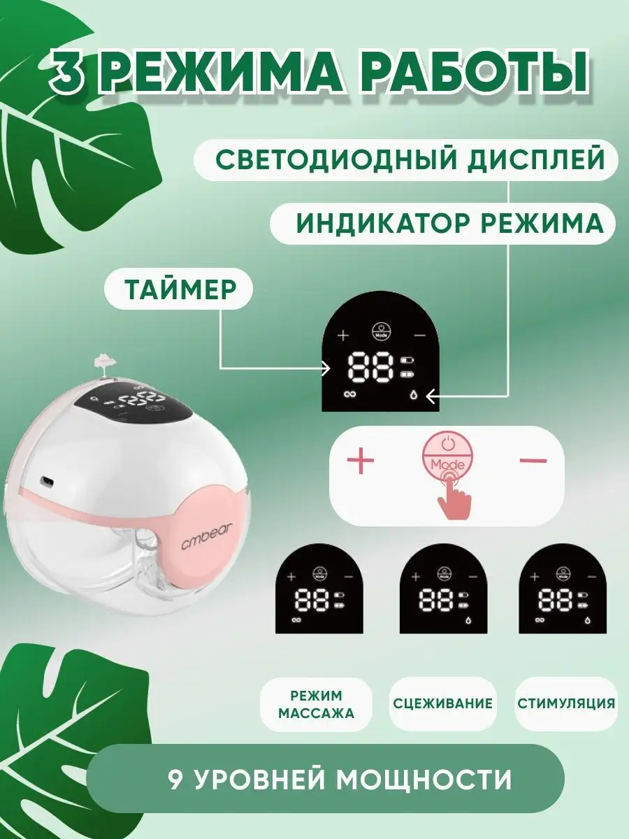 Молокоотсос электрический беспроводной BABYTOUCH купить по цене 3 671 ₽ в  интернет-магазине Wildberries | 152004961