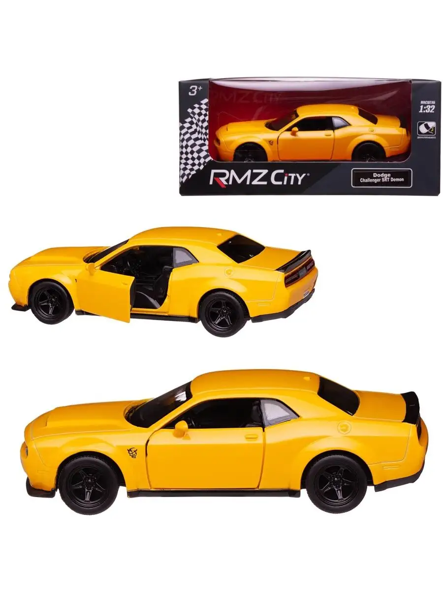 UNI-FORTUNE Машина металлическая RMZ City 1 32 Dodge Challenger SRT Demo