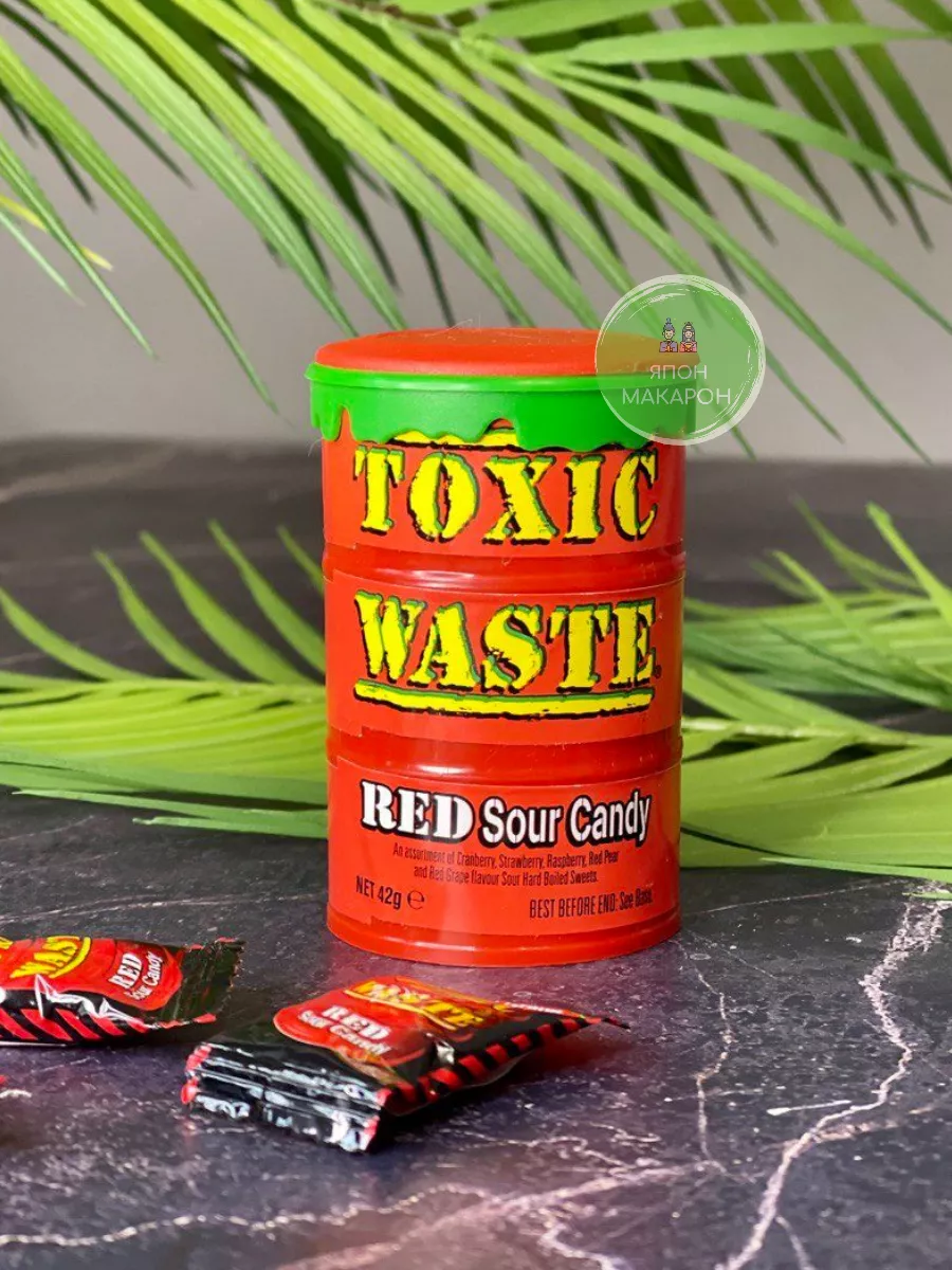 Супер кислые леденцы. Самые кислые конфеты в мире Toxic Waste купить по  цене 280 ₽ в интернет-магазине Wildberries | 152944680