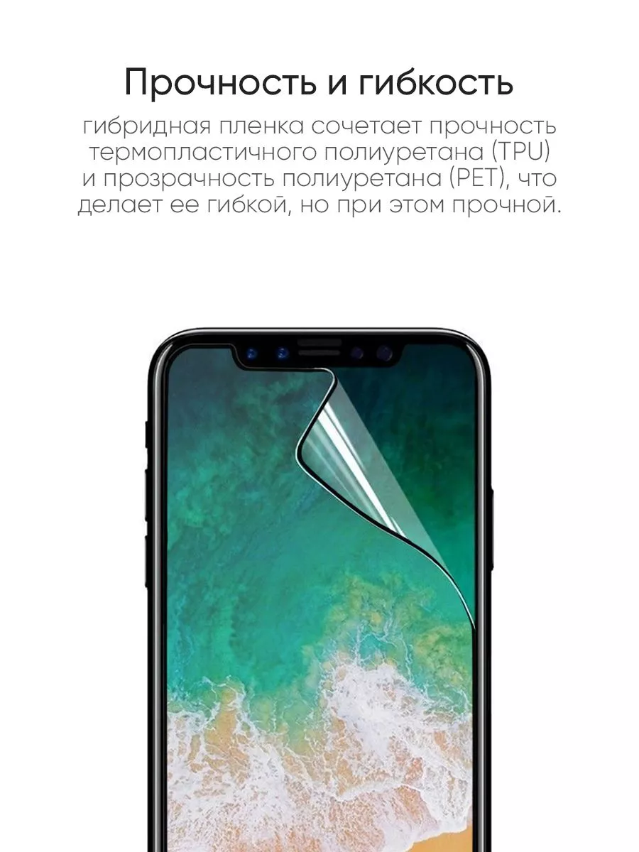 КейсБерри Гибридная пленка для iPhone 11 Pro, X, XS, серия MX