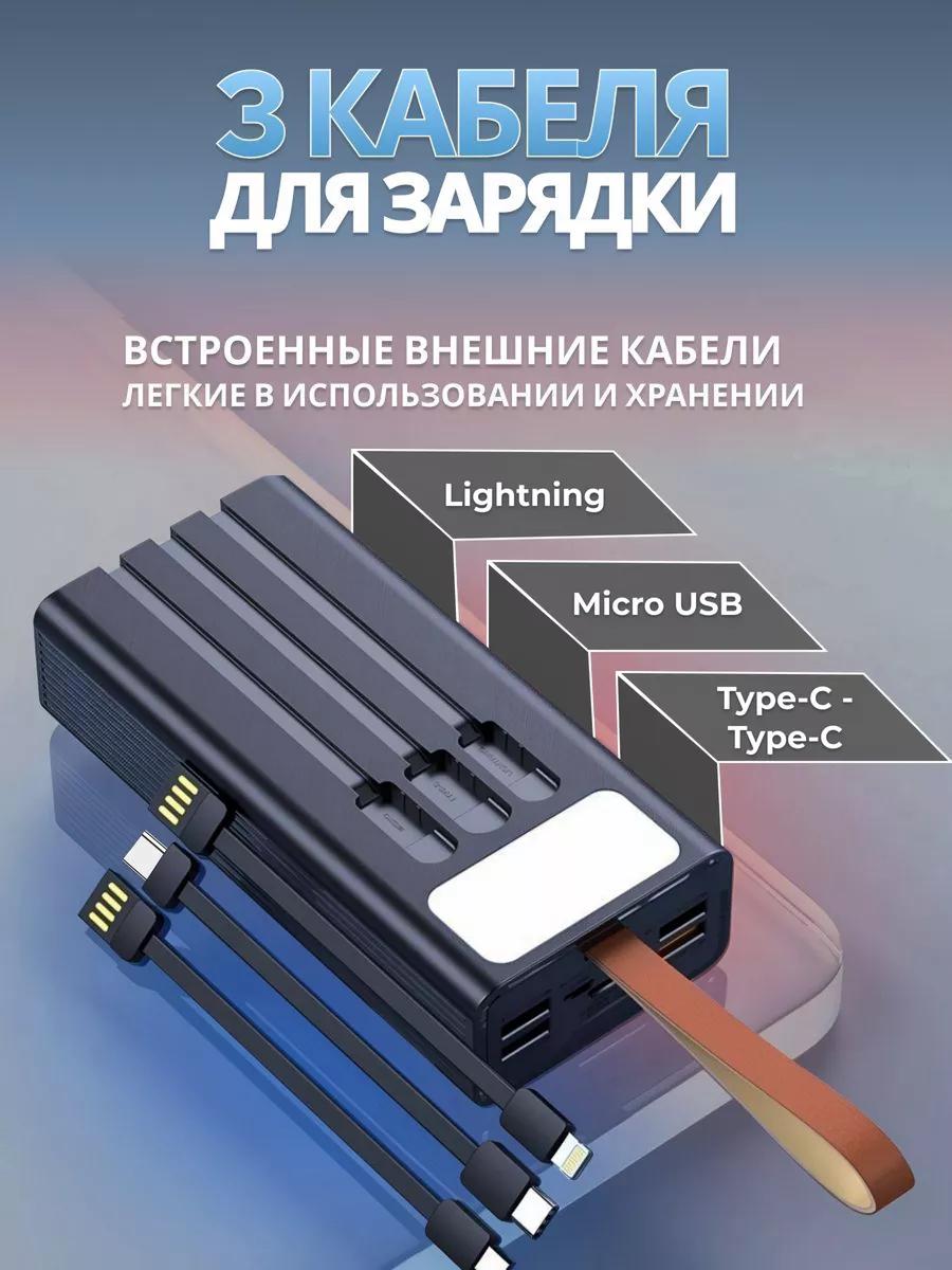 Power Bank 50000 mah Повер банк Портативное зарядное Smartx купить по цене  1 884 ₽ в интернет-магазине Wildberries | 153347733