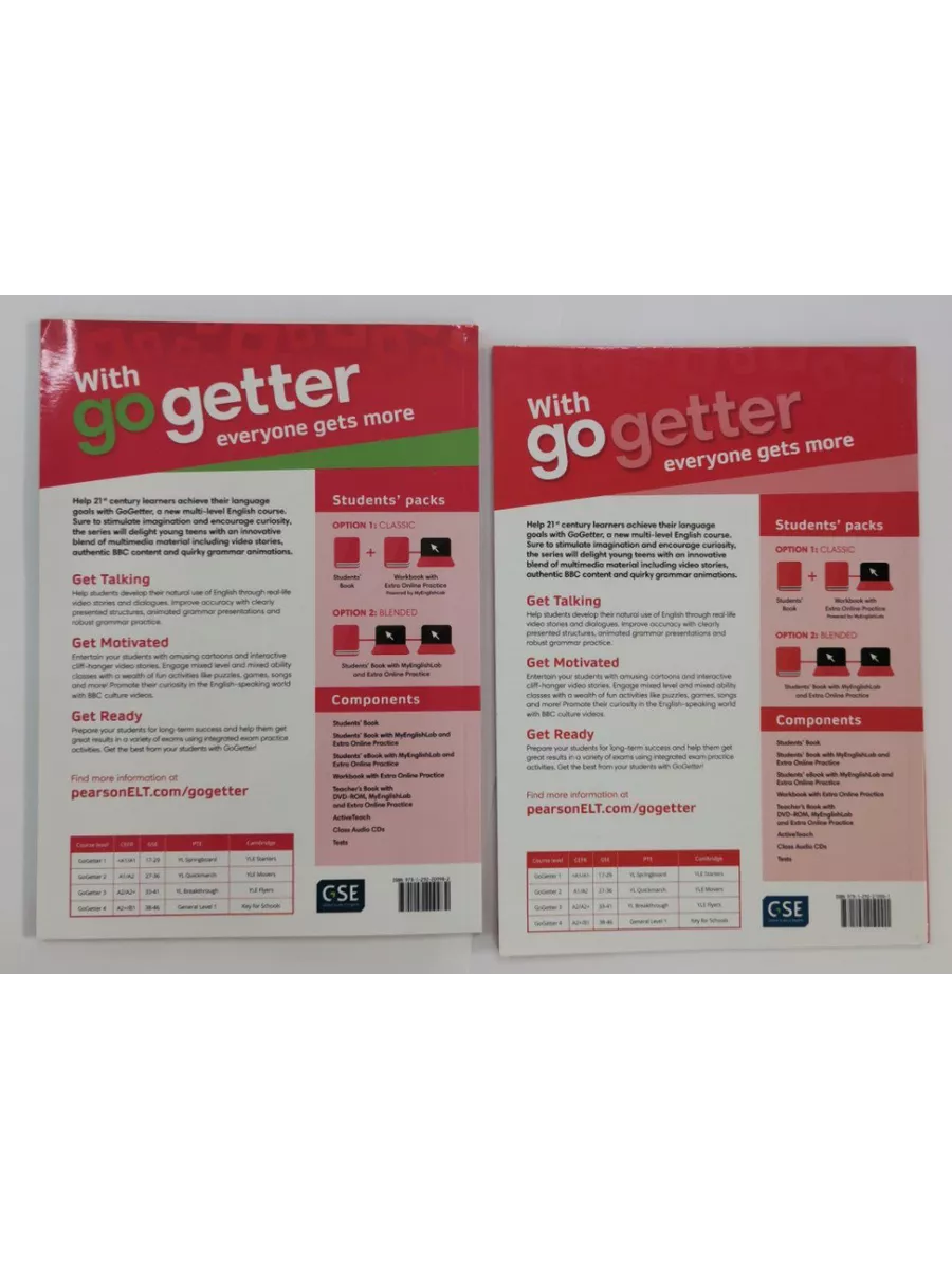 Комплект Go Getter 1 Students Book + Workbook +CD Pearson купить по цене  791 ₽ в интернет-магазине Wildberries | 153983951