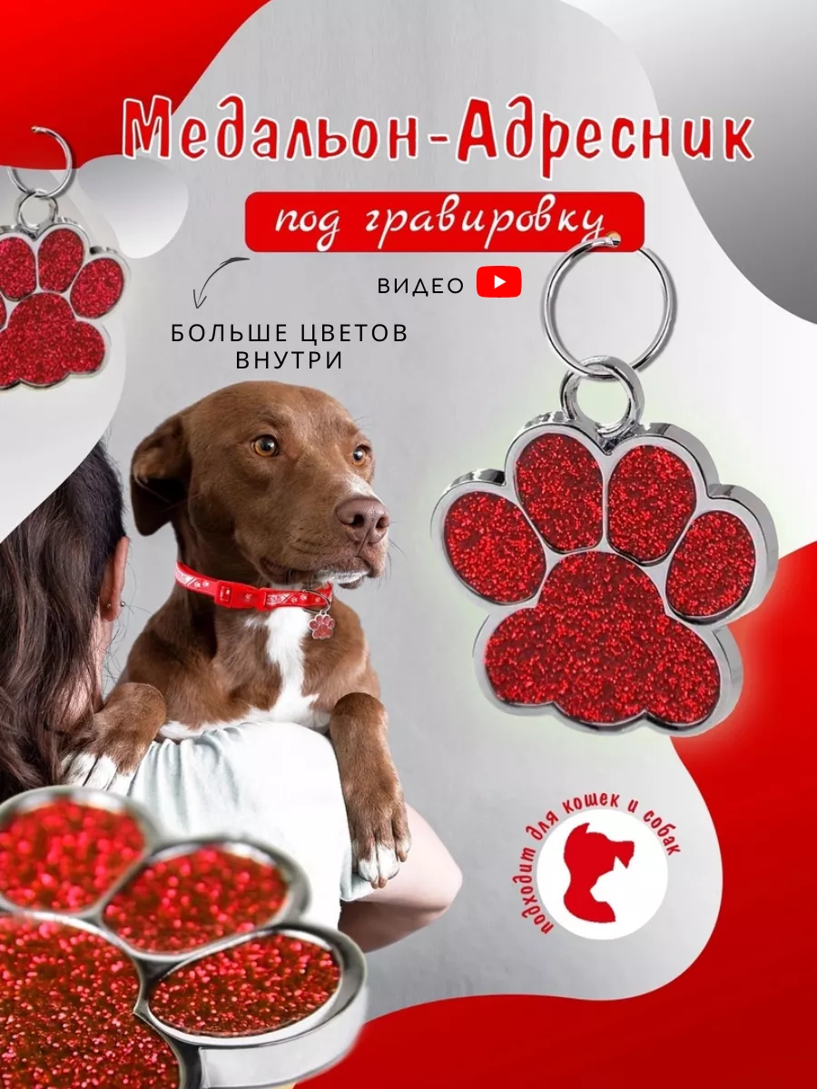 Брелок на ошейник адресник-медальон DogCats купить по цене 294 ₽ в  интернет-магазине Wildberries | 154127658