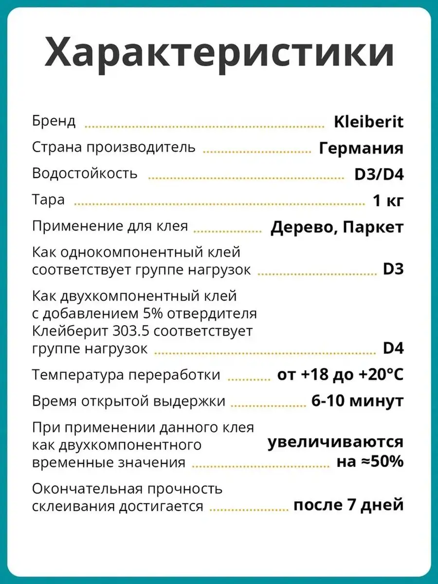 Клей Kleiberit 303.0 Для Дерева Купить