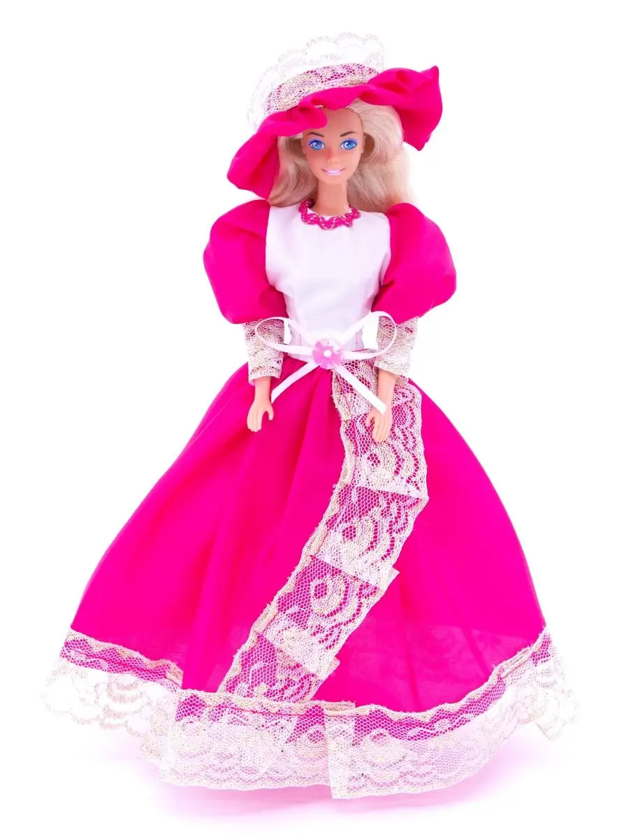 Бальное платье со шляпкой для куклы 29 см Модница. купить в интернет-магазине Wildberries