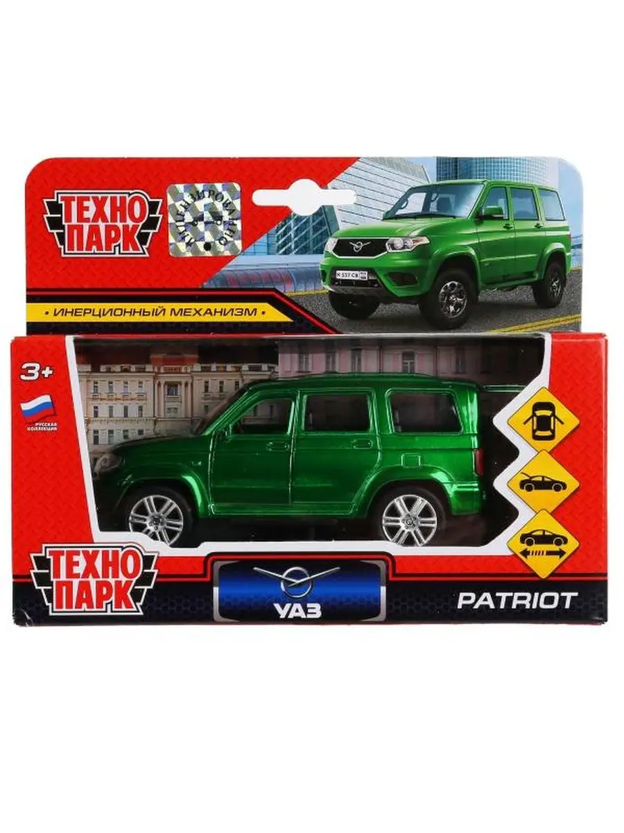 Технопарк Машина металл UAZ patriot, 12 см