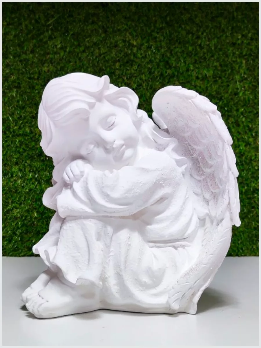 НГ Фигурка керамика Ангел девочка с звездой розовая 10.1х8х21.7 см