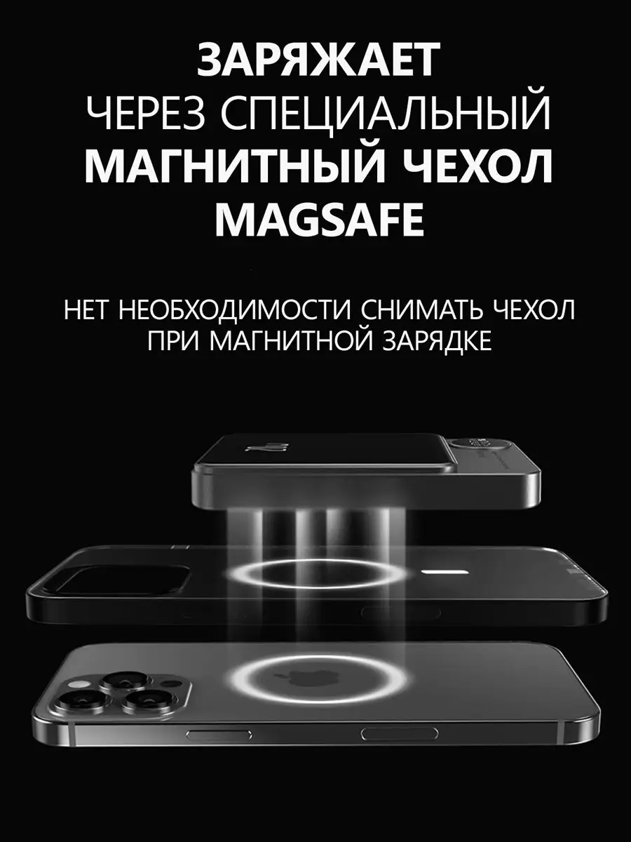 Внешний аккумулятор для беспроводной зарядки iPhone, Android MobiSafe  купить по цене 336 300 сум в интернет-магазине Wildberries в Узбекистане |  156382266