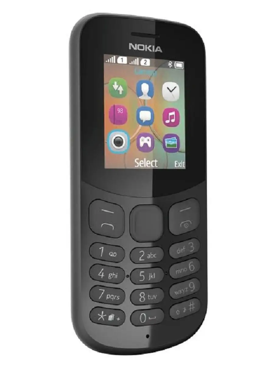 Nokia Кнопочный мобильный телефон Нокиа 130 DS TA-1017 BLACK