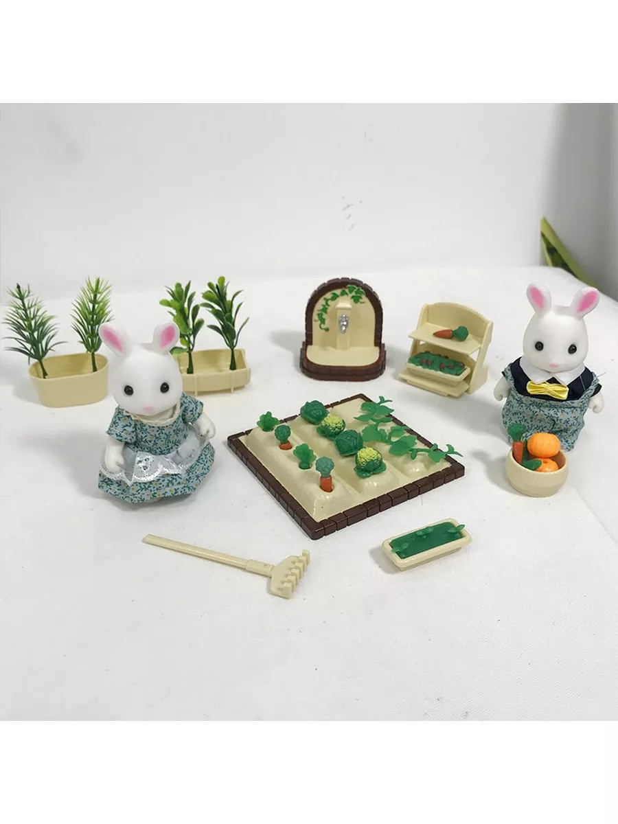 Я - конструктор Семья белых кроликов аналог sylvanian families