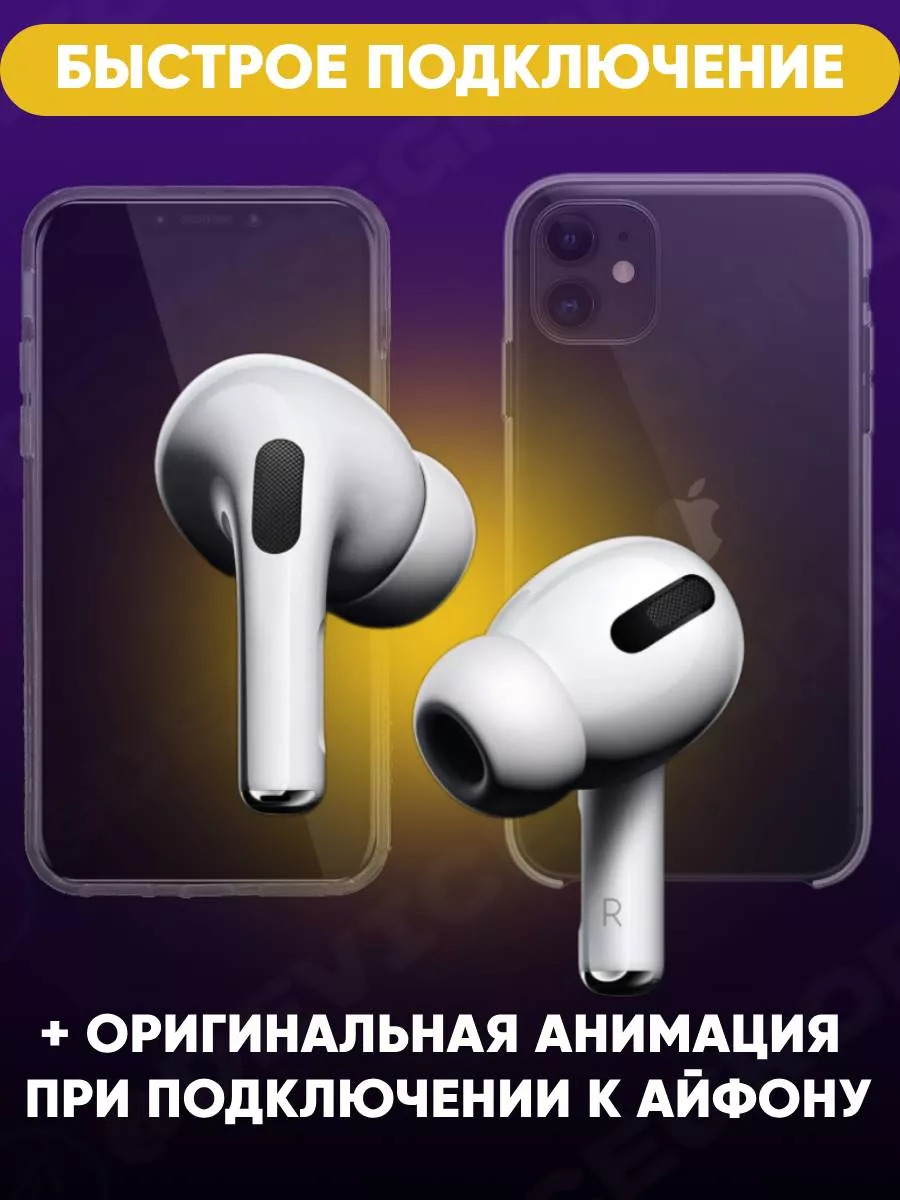 Гарнитура беспроводная Apple AirPods PRO TWS MWP22AM A Device купить по  цене 2 092 ₽ в интернет-магазине Wildberries | 156574484