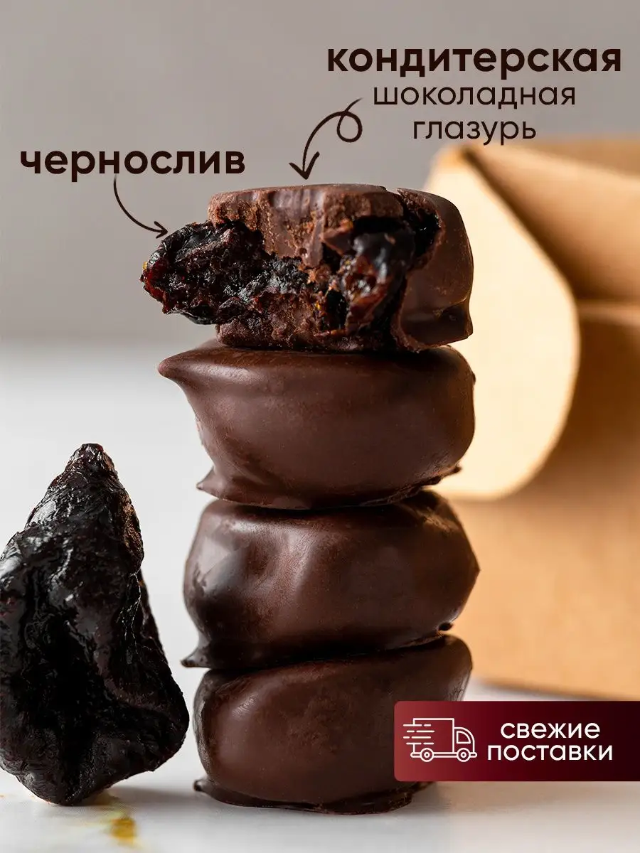 Шоколадные конфеты с черносливом и грецким орехом