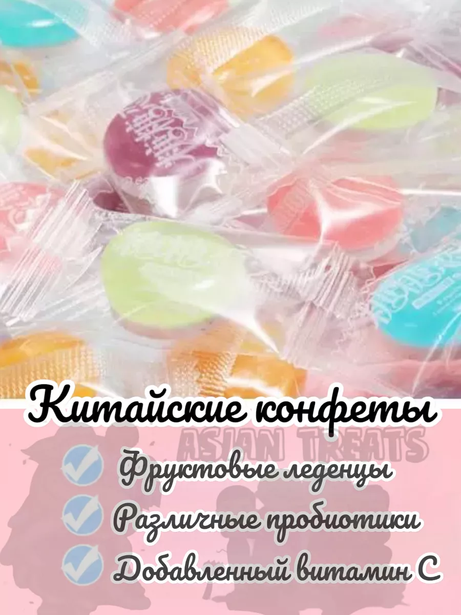 Китайские конфеты с аскорбинкой Chinese candy купить по цене 366 ₽ в  интернет-магазине Wildberries | 156948207