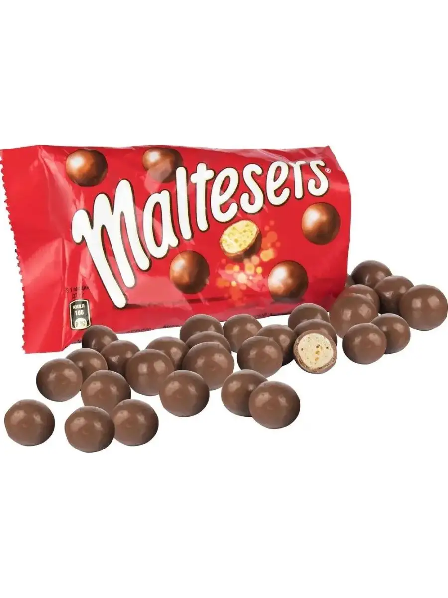 Maltesers Шоколадные шарики 6шт по 37гр 