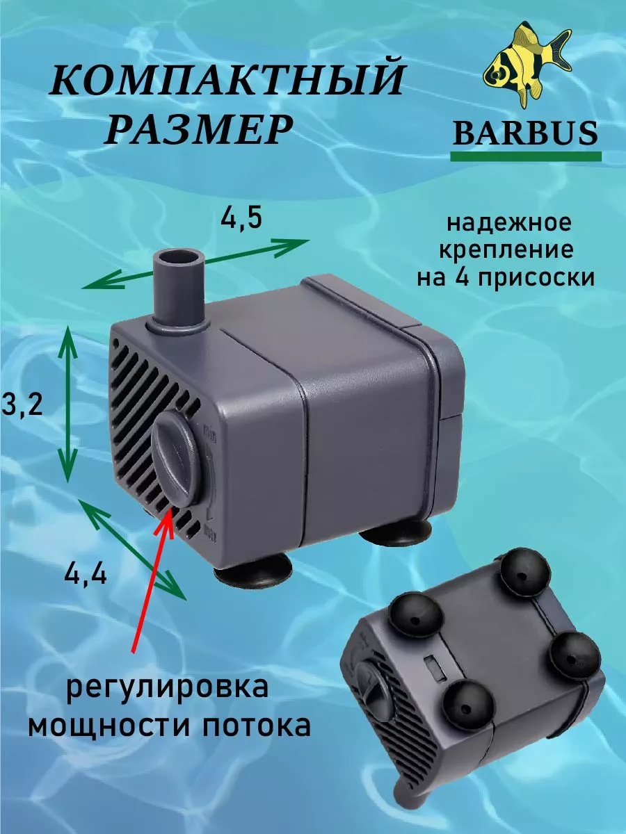 Проточный насос для аквариума AQUAEL UNI PUMP 1000 (1000 л/ч, 15 Вт)