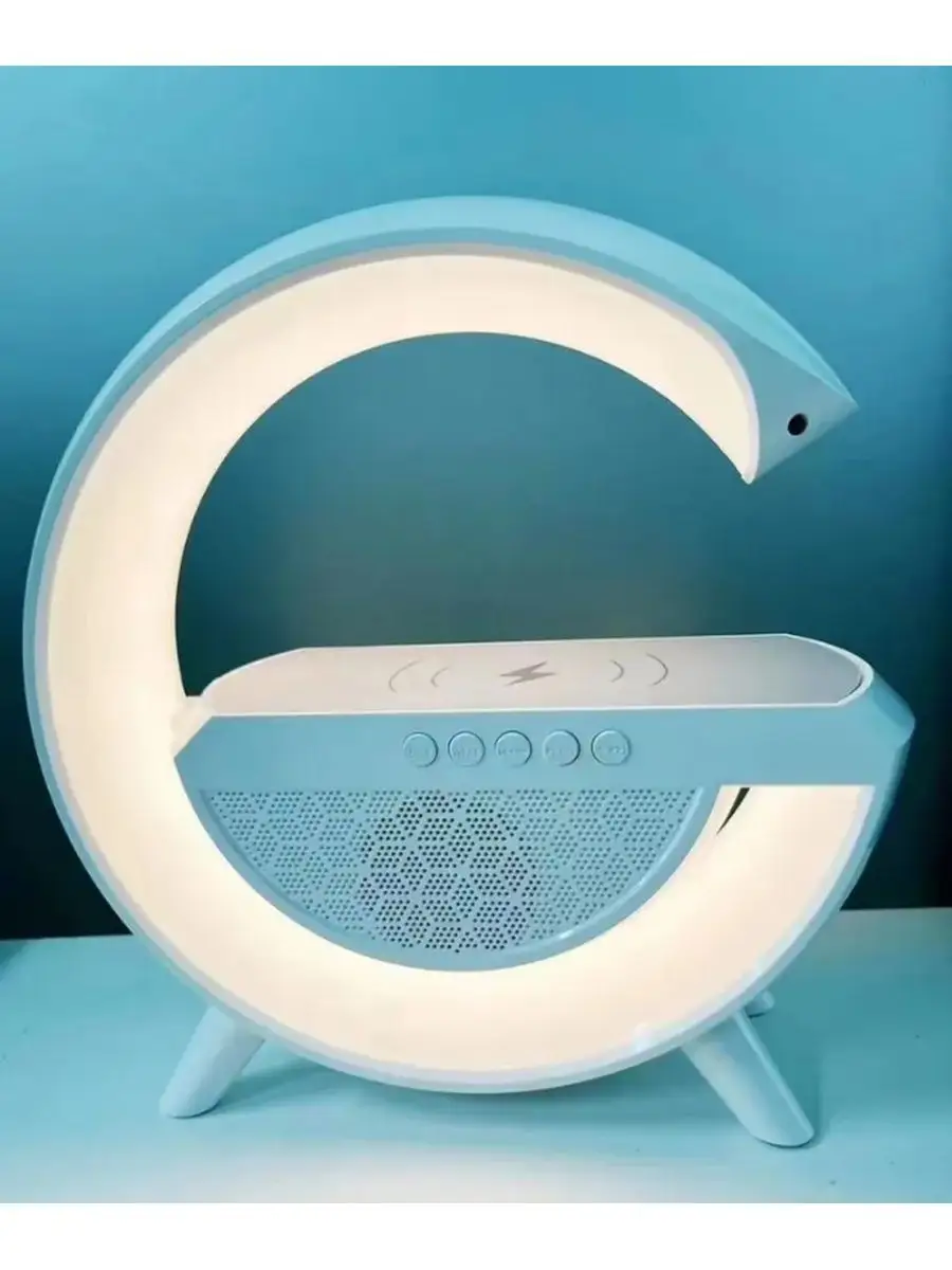 Умный светильник Smart Light Sound Machine AS Bluetooth-колонка, Ночник,  Беспроводная зарядка для телефона