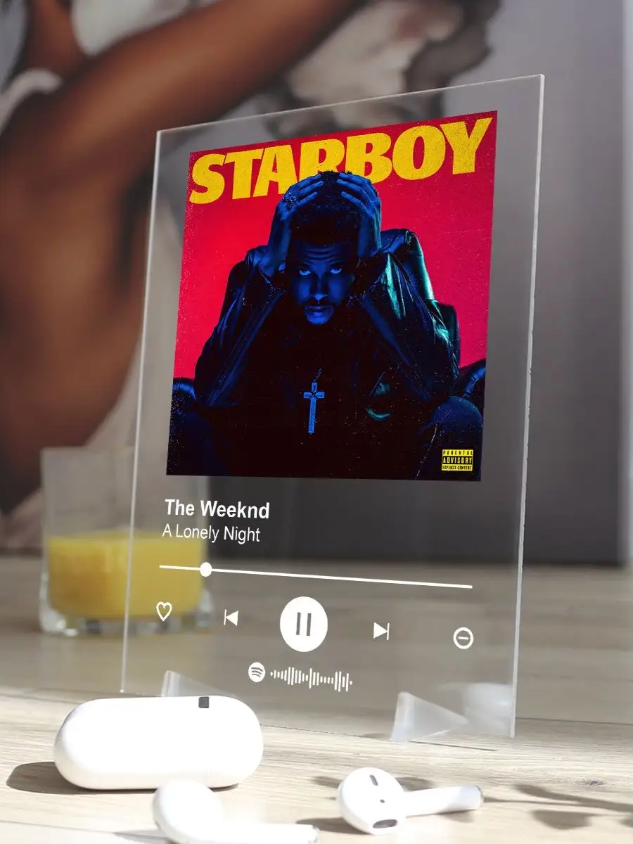 Arthata-spotify постер Спотифай постер Постер The Weeknd. Картина The  Weeknd - A Lonely Night