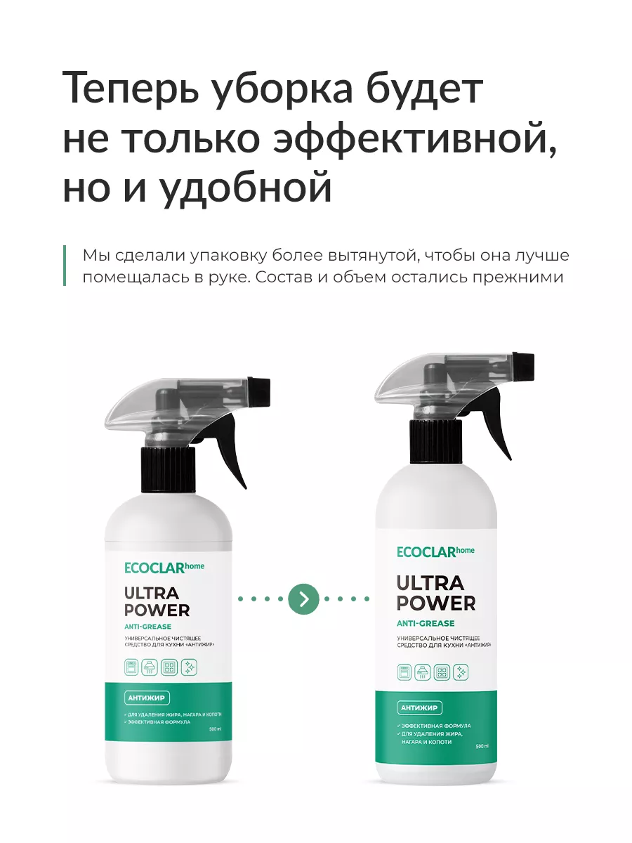 Чистящее средство для кухни Антижир, спрей 500 мл ECOCLAR home купить по  цене 402 ₽ в интернет-магазине Wildberries | 159667334