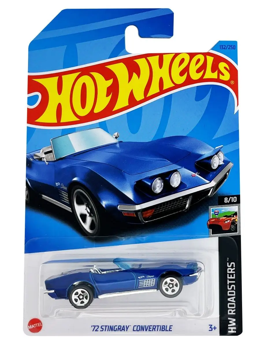 Hot Wheels Машинка коллекционная 72 Stingray Convertible металлическая