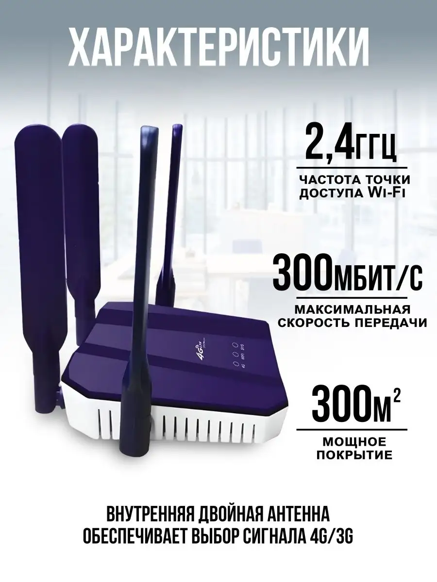 Smart top Роутер wi-fi 4G под сим карту для роутеров