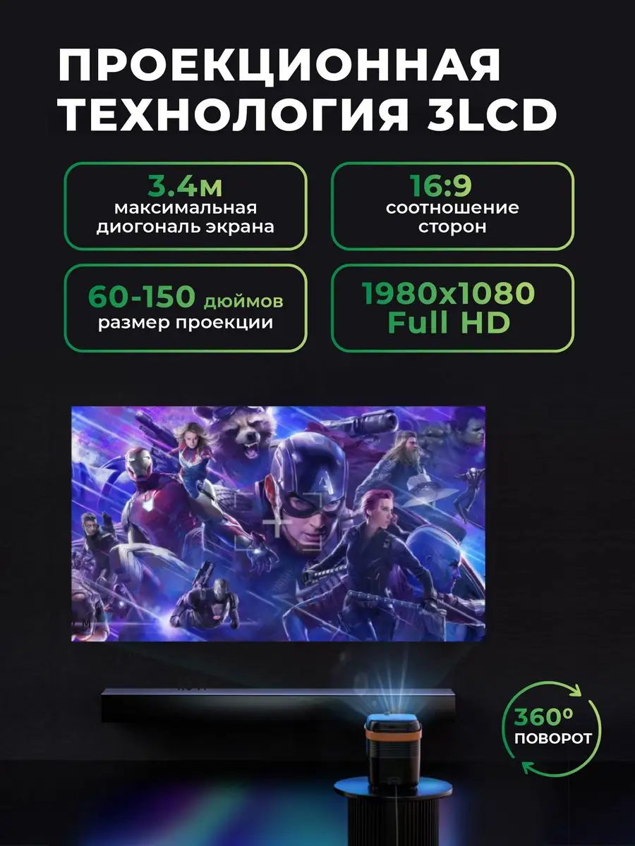 Мини-проектор Pro для дома со Smart TV Umiio купить по цене 0 сум в  интернет-магазине Wildberries в Узбекистане | 160178421